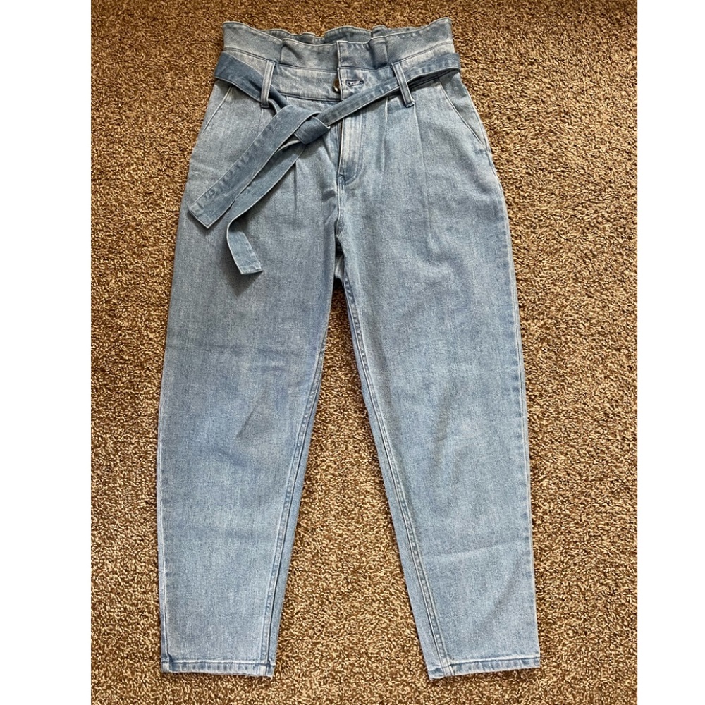 paperbag waist jeans